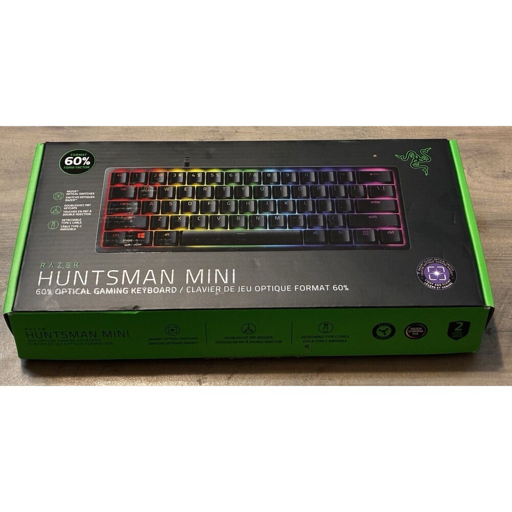 Razer Huntsman Mini 60% Gaming Keyboard Clicky Optical Switch Black